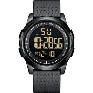 Ultra-Thin Minimalist Sports Waterproof Digital Watches Men with Wide-Angle